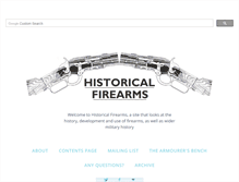 Tablet Screenshot of historicalfirearms.info